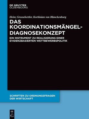 cover image of Das Koordinationsmängel-Diagnosekonzept